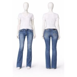 Ariat Bootcut R.E.A.L. Jeans 28x31L Medium Wash Stretch Western Cowgirl Mid Rise